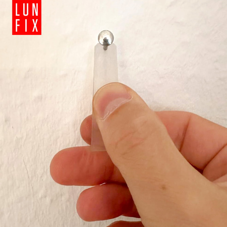 Gwoździe ozdobne do obrazków 2x40 mm srebrna szeroka główka 100szt.