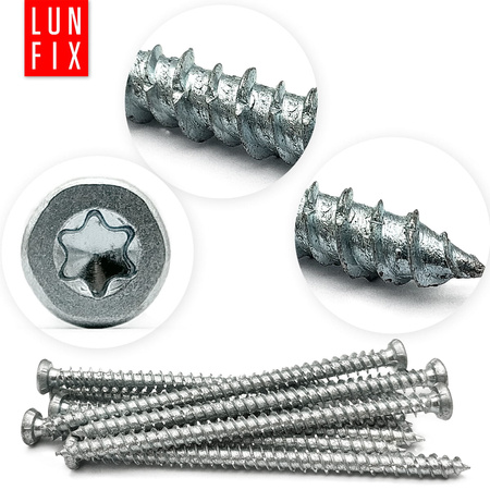 Wkręty do ościeżnic drzwi i okien 7,5x112mm ocynkowane 100szt.