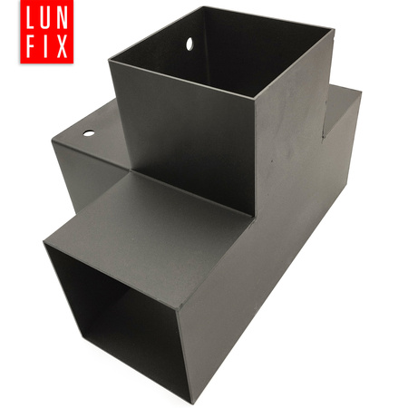 Łącznik belki kwadratowy X 90x90mm wspornik do kantówek 4 końce