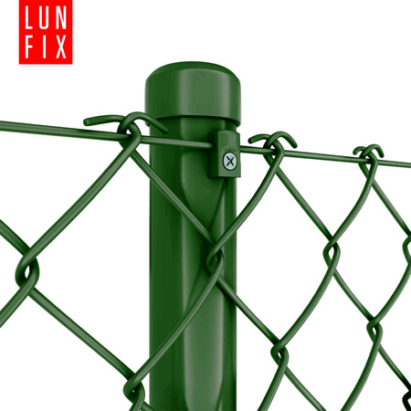 Przelotka mocowanie drutu na wkręt zielona 10szt.