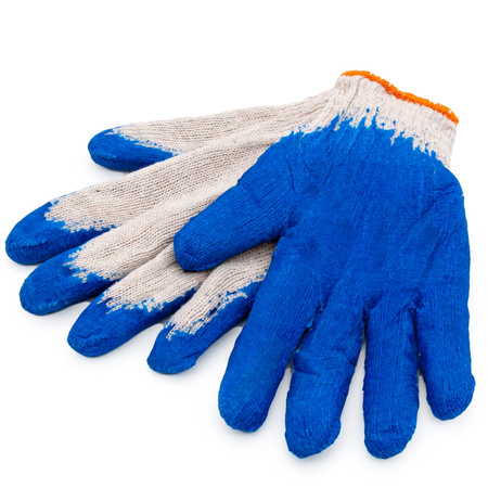 Rękawice robocze wampirki niebieskie L (10szt.)