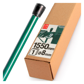 Pręt naciągowy fi8x1550 zielony PCV