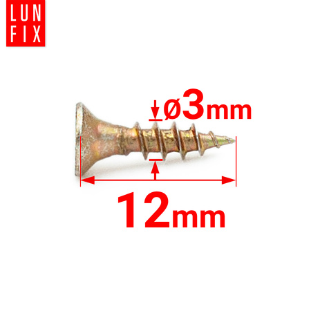 Wkręty uniwersalne 3x12 hartowane ocynkowane KDH 1kg