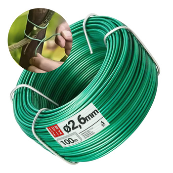 Drut ogrodniczy 2,6 mm zielony 100m