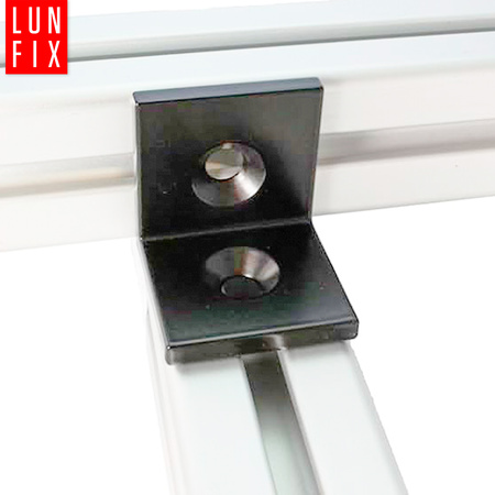 Kątownik montażowy czarny 50x50x35x2 1szt.