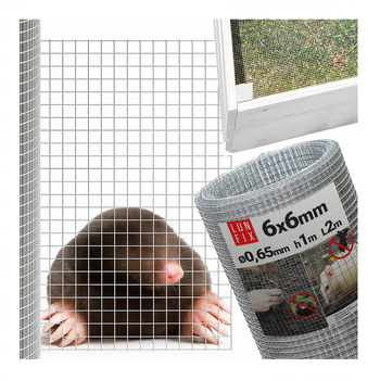 Siatka do grządki podwyższonej zgrzewana ocynkowana 2m