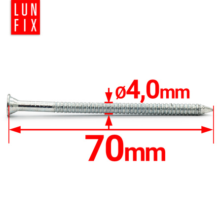 Gwoździe ciesielskie Anchor 4x70 mm ocynkowane 0,5kg