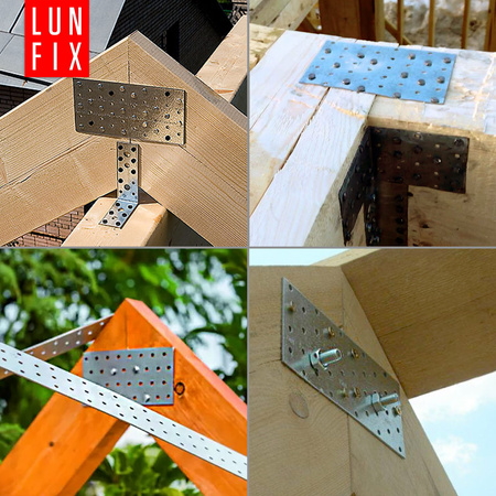 Płytka perforowana 240x80x2 PP18 łącznik ciesielski płaski 1szt.