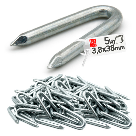 Skoble gwoździe 3,8x38 mm ocynkowane 5kg