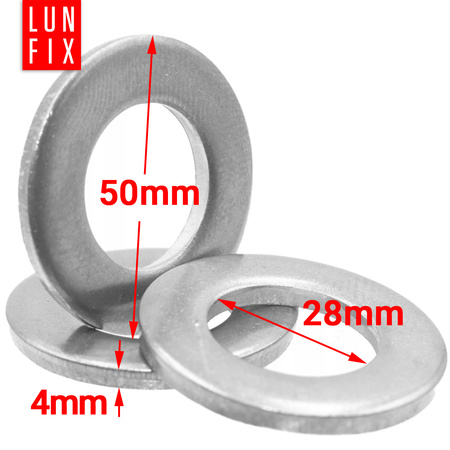 Podkładka płaska okrągła M27 ocynkowana DIN125 1kg