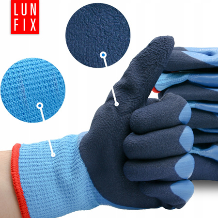 Rękawice robocze zimowe ocieplane wodoodporne 10 XL 12szt.