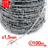 Drut kolczasty w rolce 100m fi 1,5mm dwużyłowy