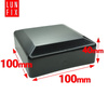 Nasadka na słupek 100x100 mm czarna daszek 10szt.