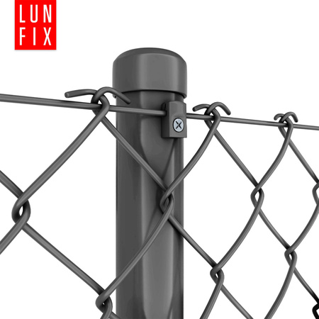 Przelotka mocowanie drutu na wkręt czarna 10szt.