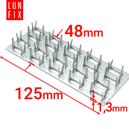Płytka kolczasta 48x125 10szt
