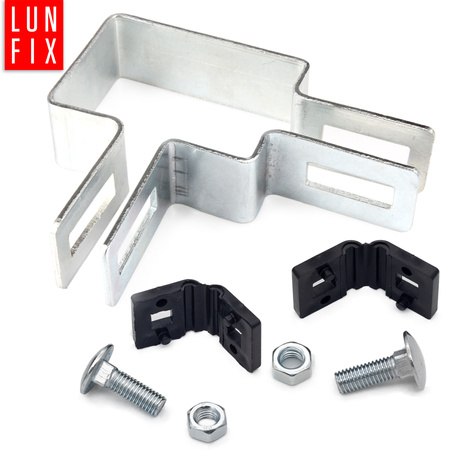 Obejma narożna 40x60 mm srebrna komplet