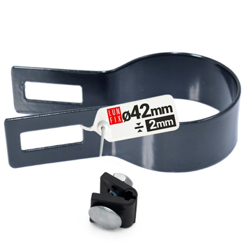 Obejma końcowa początkowa fi42 mm końcowa GRAFIT komplet