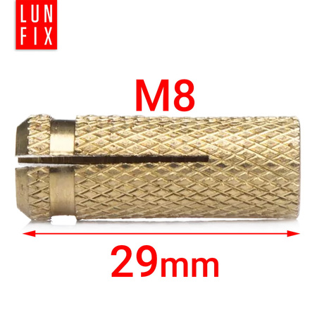 Tuleja kotwa rozporowa wbijana mosiężna M8 10szt.