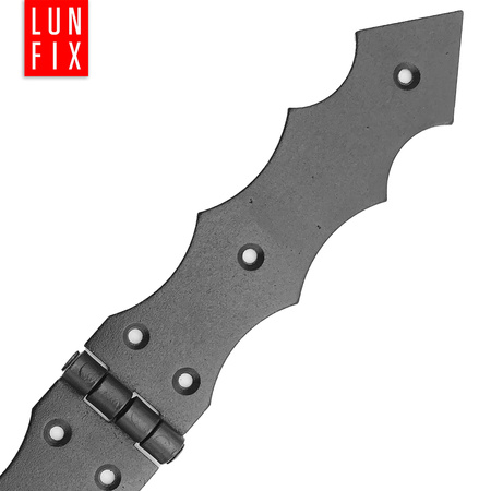 Zawias ozdobny czarny francuski 300x40x2