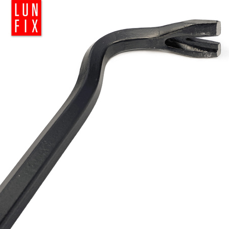 Łom zagięty wzmocniony 700x29x15 mm