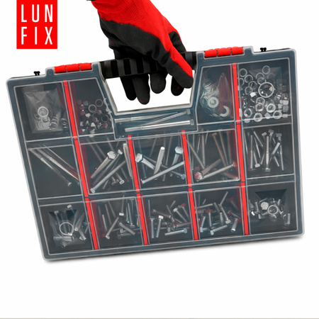 Zestaw śrub, nakręt, podk. M8 (420el.) (1op.)