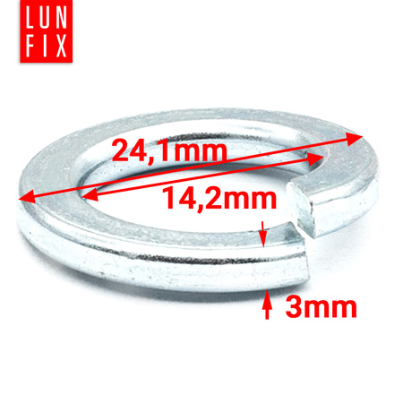 Podkładka sprężysta M14 ocynkowana DIN127 10szt.