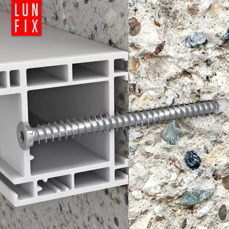 Wkręty do ościeżnic drzwi i okien 7,5x72mm ocynkowane 100szt.