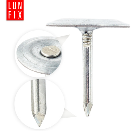 Gwoździe papowe 3x30mm ocynkowane z podkładką 1kg