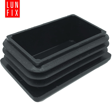 Zaślepka prostokątna 40x60 nasadka do profili czarna 10szt.