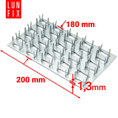 Płytka kolczasta 180x200 1szt.