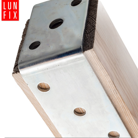 Podstawa słupa typu U 120x120mm kotwa do przykręcania