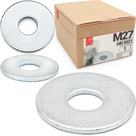 Podkładka okrągła M27 powiększona DIN9021 1szt.