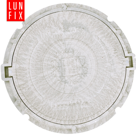 Właz do studni, klapa, pokrywa, studzienka, do szamba, DN 600 mm, 60 cm,  Szary A15 1,5t