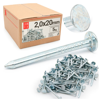 Gwoździe papowe 2x20 mm ocynkowane papiaki 5kg