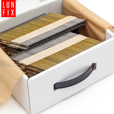 Gwoździe do gwoździarki 50mm 2,8x50 2 cale gładkie na papierze czarne 4000szt.