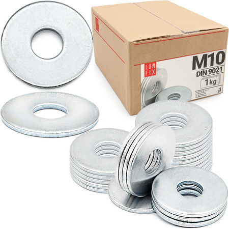 Podkładka okrągła M10 powiększona DIN 9021 1kg