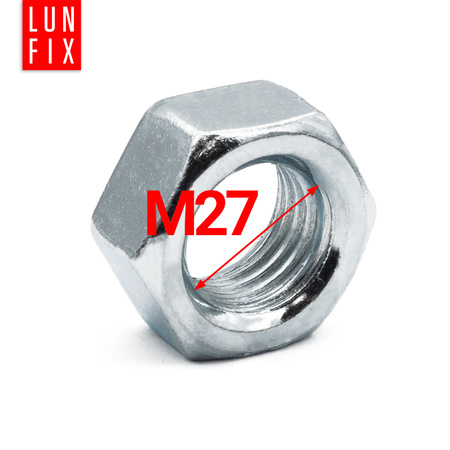 Nakrętka sześciokątna M27 DIN 934 klasa 8 ocynkowana 1kg