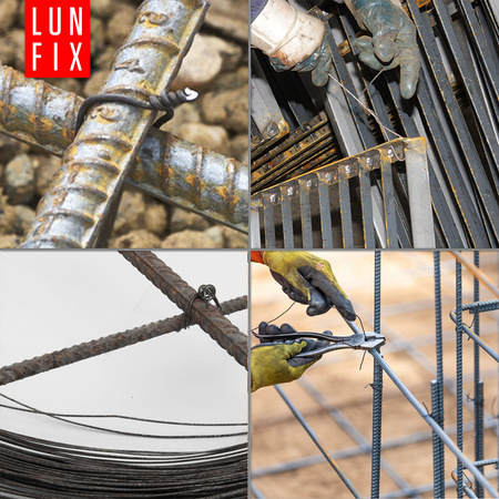 Drut wiązałkowy czarny żarzony (miękki) 1.2mm 100mb