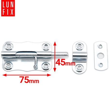 Zasuwka uniwersalna 75x45 mm blokada zasuwa