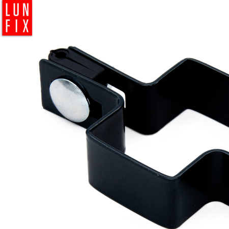 Obejma pośrednia 40x60 mm łącząca czarna komplet