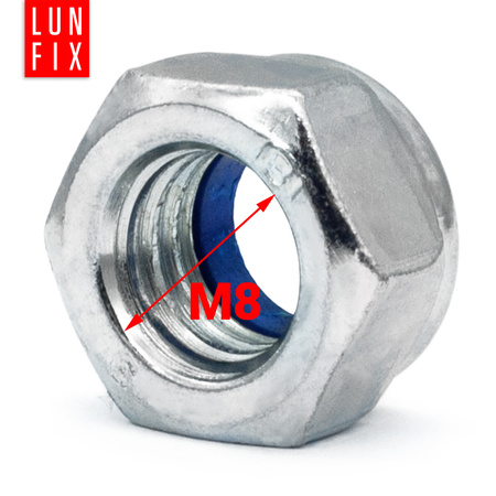 Nakrętka samokontrująca M8 DIN985 ocynkowana 5kg