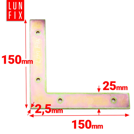 Narożnik montażowy 150x150x25x2,5 NA1 1szt.