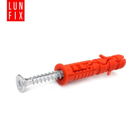 Kołki rozporowe 8x40 mm z wkrętem z łbem stożkowym 5x50 mm 100szt.