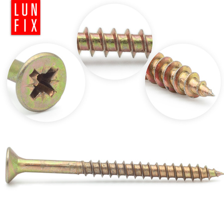 Wkręty uniwersalne 4,5x45 hartowane ocynkowane KDH 300szt.