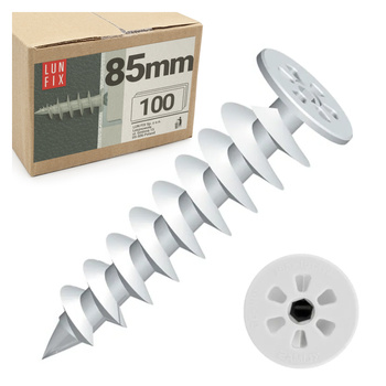 Kołek wkręcany do styropianu 90mm ślimak 100szt.