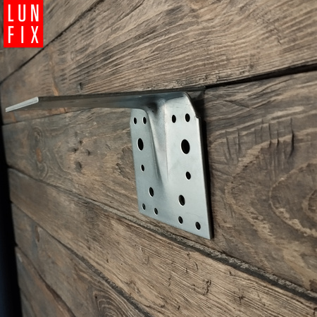 Kątownik montażowy z kolcem 90x90x90x2,5 ciesielski 1szt.