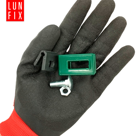 Uchwyt uniwersalny do panela zielony UU40 KOMPLET