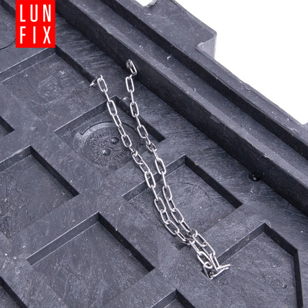 Właz do studni, klapa, pokrywa, studzienka, do szamba, 60x60 cm, Czarny 1,5t