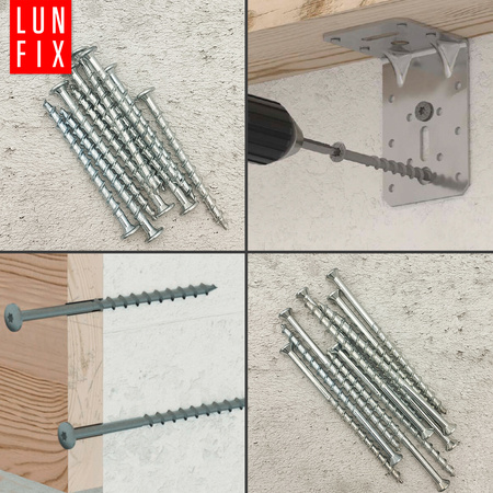 Wkręty do gazobetonu 8x140 łeb stożkowy z gniazdem TX30 50szt.