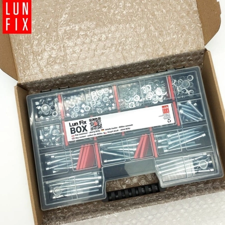 Śruby imbusowe nakrętki podkładki 450szt. M6 ocynkowane